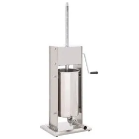 Embutidora manual de acero inoxidable plateado 15 L de vidaXL, Electrodomésticos de cocina - Ref: Foro24-50965, Precio: 357,0...