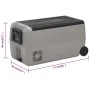 Nevera con ruedas y asa PP Y PE negro y gris 50 L de vidaXL, Neveras - Ref: Foro24-51785, Precio: 411,73 €, Descuento: %