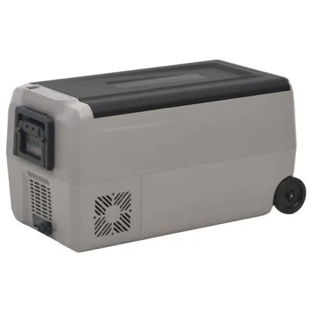 Nevera con ruedas y asa PP Y PE negro y gris 60 L de vidaXL, Neveras - Ref: Foro24-51786, Precio: 509,19 €, Descuento: %