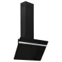 Campana extractora pared acero y vidrio templado negro 60 cm de vidaXL, Extractores - Ref: Foro24-51671, Precio: 199,94 €, De...