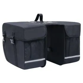 Double bicycle bag waterproof pannier 35 L black by vidaXL, Bicycle bags and suitcases - Ref: Foro24-93251, Price: 31,02 €, D...