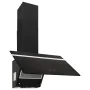 Campana extractora pared acero y vidrio templado negro 60 cm de vidaXL, Extractores - Ref: Foro24-51671, Precio: 199,94 €, De...
