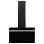 Campana extractora pared acero y vidrio templado negro 60 cm de vidaXL, Extractores - Ref: Foro24-51671, Precio: 199,94 €, De...