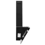 Campana extractora pared acero y vidrio templado negro 60 cm de vidaXL, Extractores - Ref: Foro24-51671, Precio: 199,94 €, De...