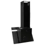 Campana extractora pared acero y vidrio templado negro 60 cm de vidaXL, Extractores - Ref: Foro24-51671, Precio: 199,94 €, De...