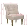 Sillones de estilo francés 2 unidades tela color crema de vidaXL, Sillones - Ref: Foro24-240288, Precio: 251,93 €, Descuento: %