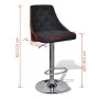 Taburetes de bar 2 unidades de tela con altura ajustable de vidaXL, Taburetes de cocina - Ref: Foro24-241056, Precio: 158,43 ...