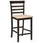 Kitchen bar stools 2 units brown fabric by vidaXL, Kitchen stools - Ref: Foro24-241704, Price: 145,03 €, Discount: %