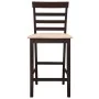 Taburetes de barra de cocina 2 unidades tela marrón de vidaXL, Taburetes de cocina - Ref: Foro24-241704, Precio: 145,03 €, De...