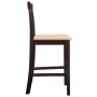 Kitchen bar stools 2 units brown fabric by vidaXL, Kitchen stools - Ref: Foro24-241704, Price: 145,03 €, Discount: %