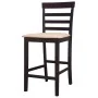Kitchen bar stools 2 units brown fabric by vidaXL, Kitchen stools - Ref: Foro24-241704, Price: 145,03 €, Discount: %