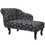 Diván de tela blanca y negra de vidaXL, Divanes - Ref: Foro24-242403, Precio: 221,89 €, Descuento: %