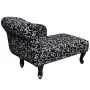 Diván de tela blanca y negra de vidaXL, Divanes - Ref: Foro24-242403, Precio: 221,89 €, Descuento: %
