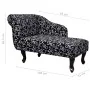 Diván de tela blanca y negra de vidaXL, Divanes - Ref: Foro24-242403, Precio: 221,89 €, Descuento: %