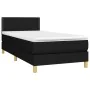 Cama box spring con colchón y LED tela negro 90x190 cm de vidaXL, Camas y somieres - Ref: Foro24-3133599, Precio: 272,65 €, D...