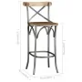 Taburete de cocina de madera maciza de mango de vidaXL, Taburetes de cocina - Ref: Foro24-244593, Precio: 162,12 €, Descuento: %
