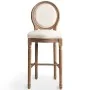 Kitchen stool 2 units white linen by vidaXL, Kitchen stools - Ref: Foro24-245351, Price: 337,71 €, Discount: %