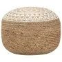 Puf tejido a mano yute blanco 45x30 cm de vidaXL, Otomanas - Ref: Foro24-248085, Precio: 78,06 €, Descuento: %