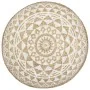 Puf tejido a mano yute blanco 45x30 cm de vidaXL, Otomanas - Ref: Foro24-248085, Precio: 78,06 €, Descuento: %