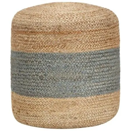 Puf hecho a mano verde oliva 40x45 cm yute de vidaXL, Otomanas - Ref: Foro24-248079, Precio: 74,03 €, Descuento: %