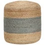 Puf hecho a mano verde oliva 40x45 cm yute de vidaXL, Otomanas - Ref: Foro24-248079, Precio: 74,03 €, Descuento: %