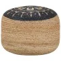 Puf hecho a mano azul 45x30 cm yute de vidaXL, Otomanas - Ref: Foro24-248087, Precio: 61,65 €, Descuento: %