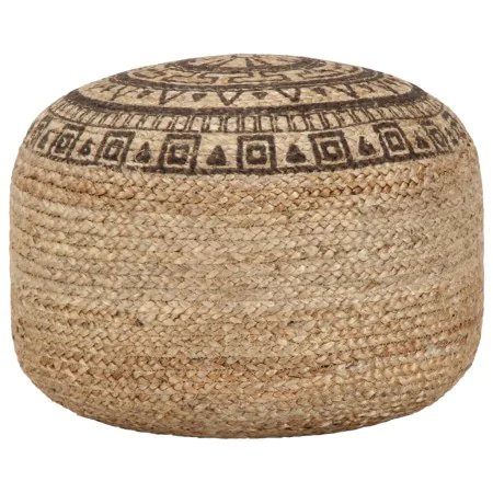 Puf tejido a mano marrón 45x30 cm yute de vidaXL, Otomanas - Ref: Foro24-248088, Precio: 77,33 €, Descuento: %