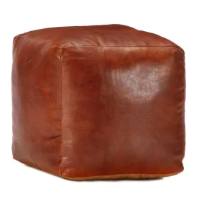 Pouf 40x40x40 cm echtes Ziegenleder von vidaXL, Osmanen - Ref: Foro24-248126, Preis: 116,14 €, Rabatt: %
