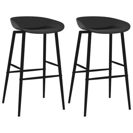 Taburetes de cocina 2 unidades negro de vidaXL, Taburetes de cocina - Ref: Foro24-248155, Precio: 134,85 €, Descuento: %
