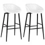 Taburetes de cocina 2 unidades blanco de vidaXL, Taburetes de cocina - Ref: Foro24-248150, Precio: 111,27 €, Descuento: %