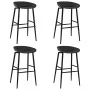 Taburetes de cocina 4 unidades negro de vidaXL, Taburetes de cocina - Ref: Foro24-248167, Precio: 216,59 €, Descuento: %