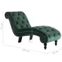 Diván de terciopelo verde de vidaXL, Divanes - Ref: Foro24-248610, Precio: 351,15 €, Descuento: %