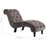 Diván de terciopelo gris de vidaXL, Divanes - Ref: Foro24-248609, Precio: 268,98 €, Descuento: %