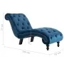 Diván de terciopelo azul by vidaXL, Daybeds - Ref: Foro24-248608, Price: 276,12 €, Discount: %