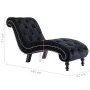 Diván de terciopelo negro de vidaXL, Divanes - Ref: Foro24-248611, Precio: 250,42 €, Descuento: %