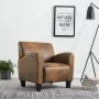 Sillón de piel de ante artificial marrón de vidaXL, Sillones - Ref: Foro24-248618, Precio: 283,99 €, Descuento: %