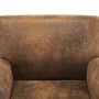 Sillón de piel de ante artificial marrón de vidaXL, Sillones - Ref: Foro24-248618, Precio: 283,99 €, Descuento: %