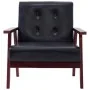Sillón de cuero sintético negro de vidaXL, Sillones - Ref: Foro24-248641, Precio: 121,81 €, Descuento: %