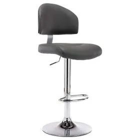 Taburete de cocina cuero sintético gris de vidaXL, Taburetes de cocina - Ref: Foro24-249649, Precio: 107,15 €, Descuento: %