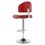 Taburete de cocina cuero sintético color vino tinto de vidaXL, Taburetes de cocina - Ref: Foro24-249651, Precio: 103,58 €, De...