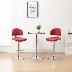 Kitchen stools, 2 units, synthetic leather, burgundy color. by vidaXL, Kitchen stools - Ref: Foro24-249661, Price: 160,25 €, ...