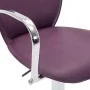 Taburetes cocina con reposabrazos 2 uds cuero sintético morado de vidaXL, Taburetes de cocina - Ref: Foro24-249708, Precio: 1...