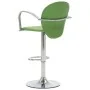 Kitchen stools with armrests 2 pcs green synthetic leather by vidaXL, Kitchen stools - Ref: Foro24-249709, Price: 164,57 €, D...