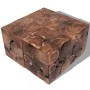 Taburetes/mesa de centro madera de teca maciza de vidaXL, Taburetes y sillas plegables - Ref: Foro24-274356, Precio: 442,73 €...
