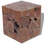 Taburetes/mesa de centro madera de teca maciza de vidaXL, Taburetes y sillas plegables - Ref: Foro24-274356, Precio: 442,73 €...