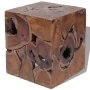 Taburetes/mesa de centro madera de teca maciza de vidaXL, Taburetes y sillas plegables - Ref: Foro24-274356, Precio: 442,73 €...