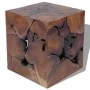 Taburetes/mesa de centro madera de teca maciza de vidaXL, Taburetes y sillas plegables - Ref: Foro24-274356, Precio: 442,73 €...