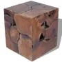 Taburetes/mesa de centro madera de teca maciza de vidaXL, Taburetes y sillas plegables - Ref: Foro24-274356, Precio: 442,73 €...