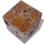 Taburetes/mesa de centro madera de teca maciza de vidaXL, Taburetes y sillas plegables - Ref: Foro24-274356, Precio: 442,73 €...