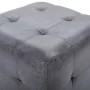 Puf 2 unidades piel de ante artificial gris 30x30x30 cm de vidaXL, Otomanas - Ref: Foro24-278383, Precio: 83,74 €, Descuento: %